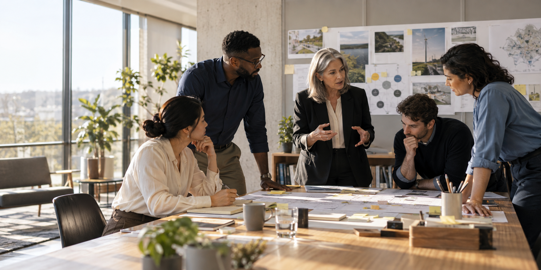 Leaders and managers translating strategic direction into operational plans